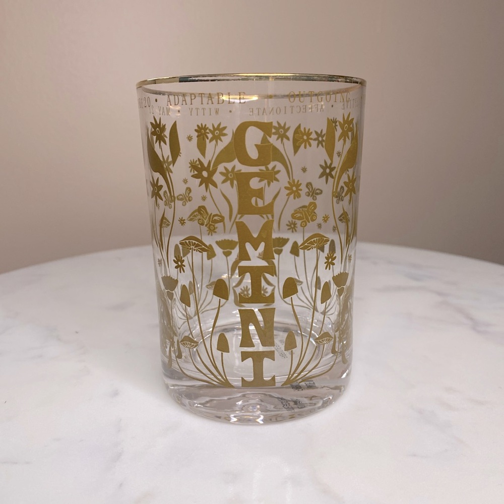 Urban Outfitters Zodiac Gemini Juice Glass ♊️